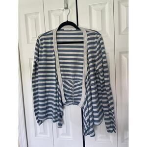 Summer and Sage Striped Drape Cardigan Women's XL